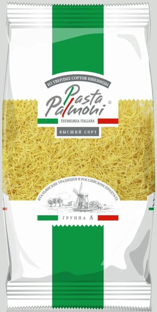 фотография продукта Макароны "Pasta Palmoni" Паутинка 400гр.